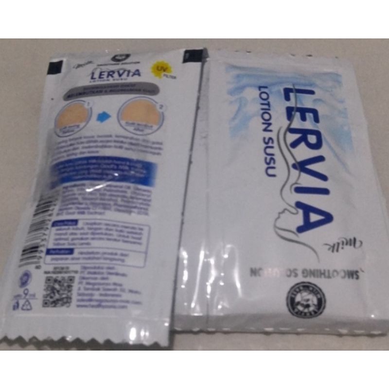 LERVIA SUSU Hand Body Lotion 9ml Sachet Travel Simple Praktis