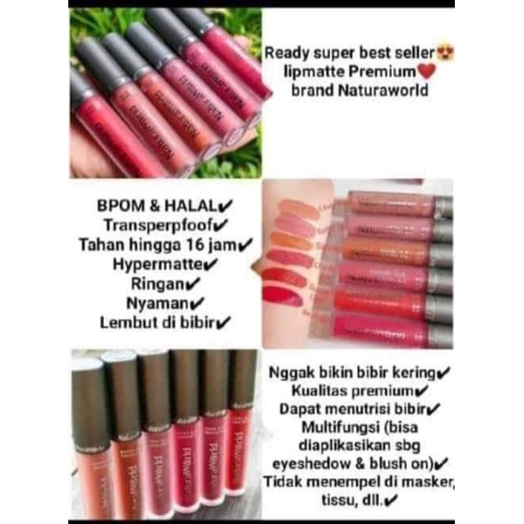 lipmatte natura world//ORI BPOM