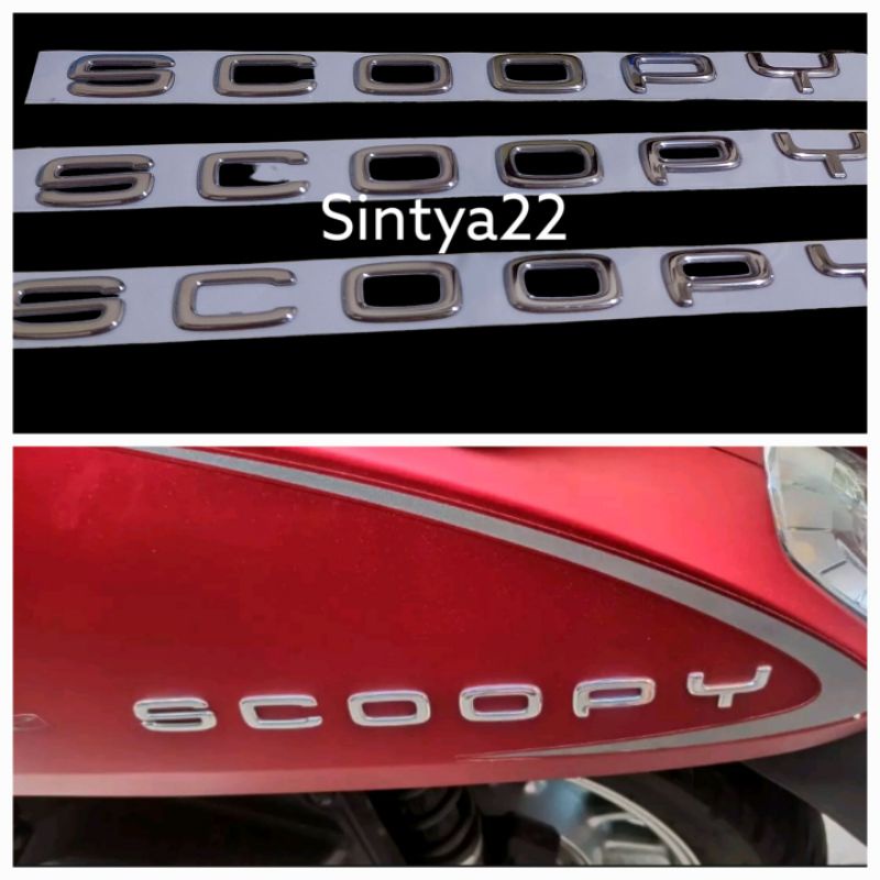 Emblem Logo Scoopy 2018 2019 3D
