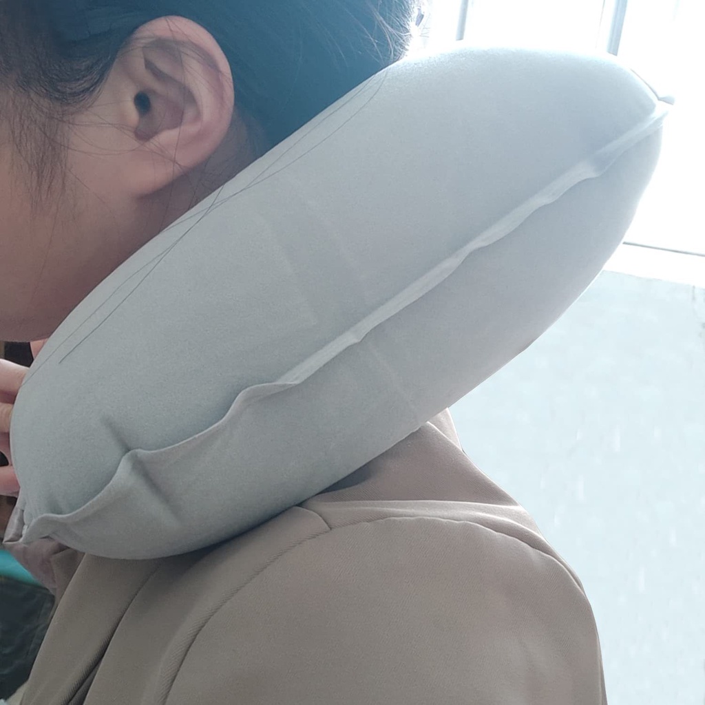 Bantal Leher Tiup Otomatis Praktis &amp; Nyaman digunakan - SOSOYO