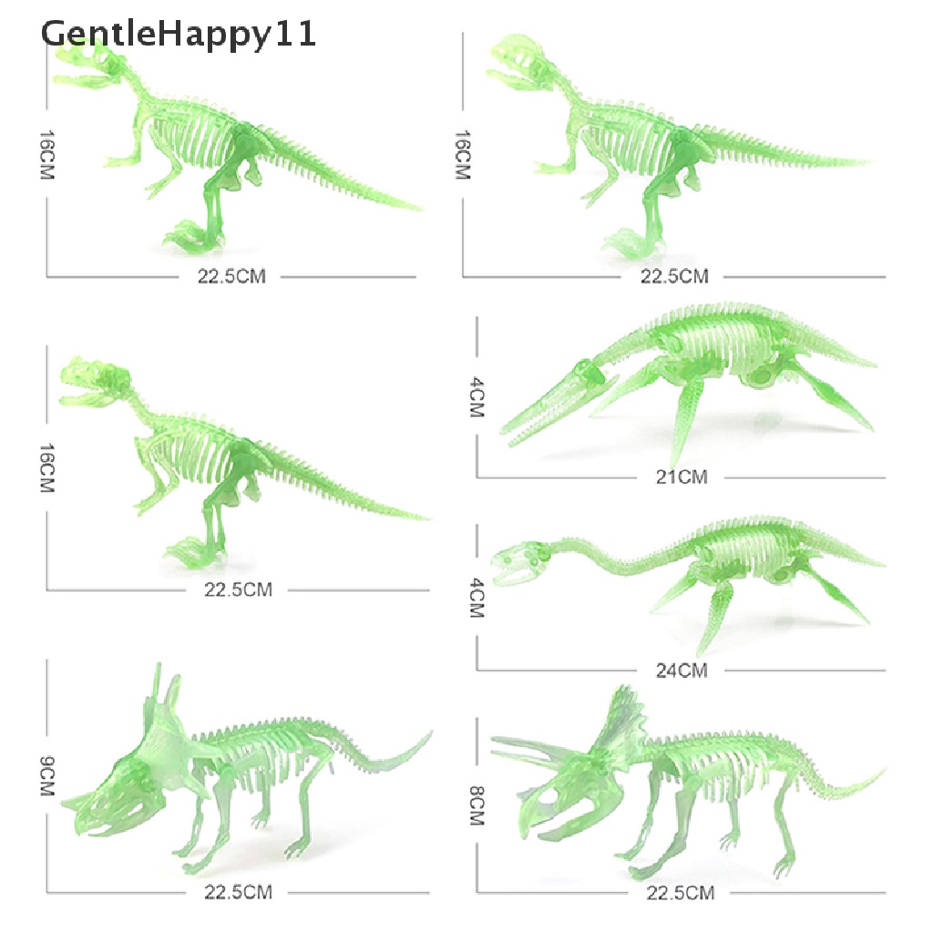 Gentlehappy Mainan Figurin Fossil Dinosaurus Mirip Asli Untuk Dekorasi