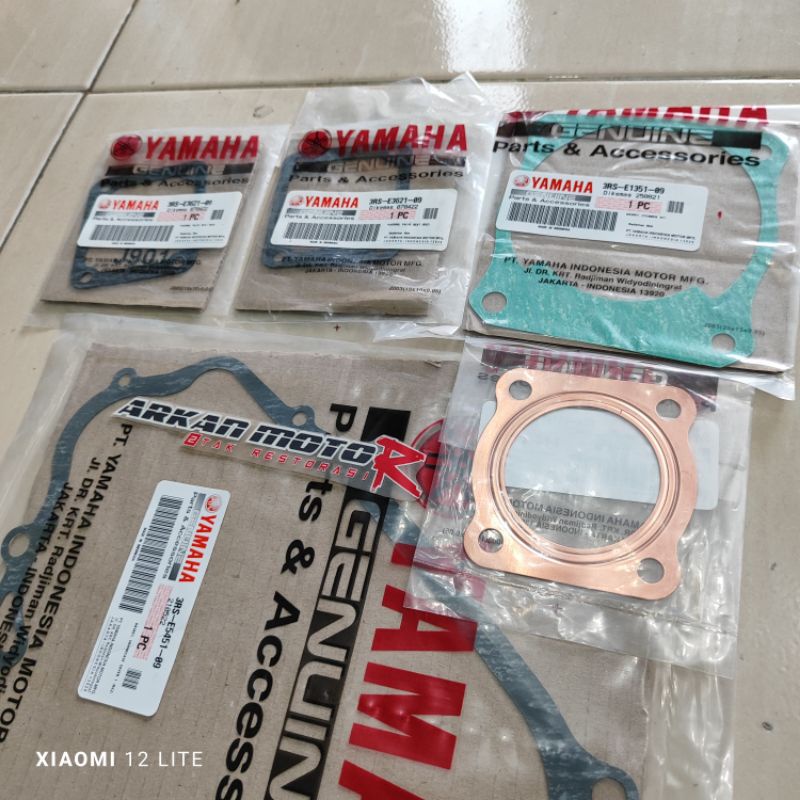 PAKING GASKET FULLSET 5 PCS RXZ RX-Z RX Z 3RS ORIGINAL YAMAHA