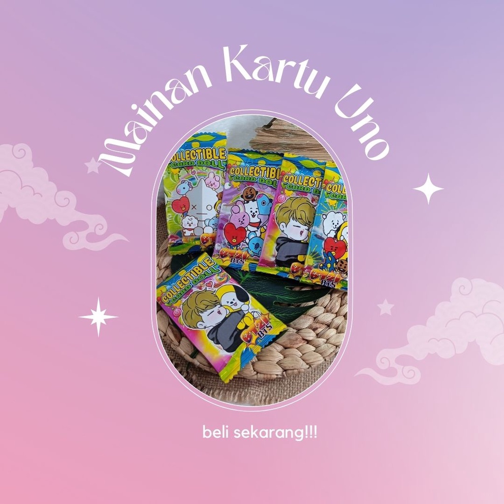 Mainan Kartu Card Game Cards Games Uno Polos Karakter BT 21