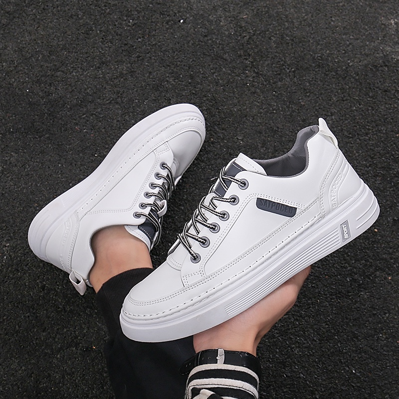 Mainland Sepatu Sneakers Pria Bahan PU Sepatu Fashion Casual Outdoor MC419