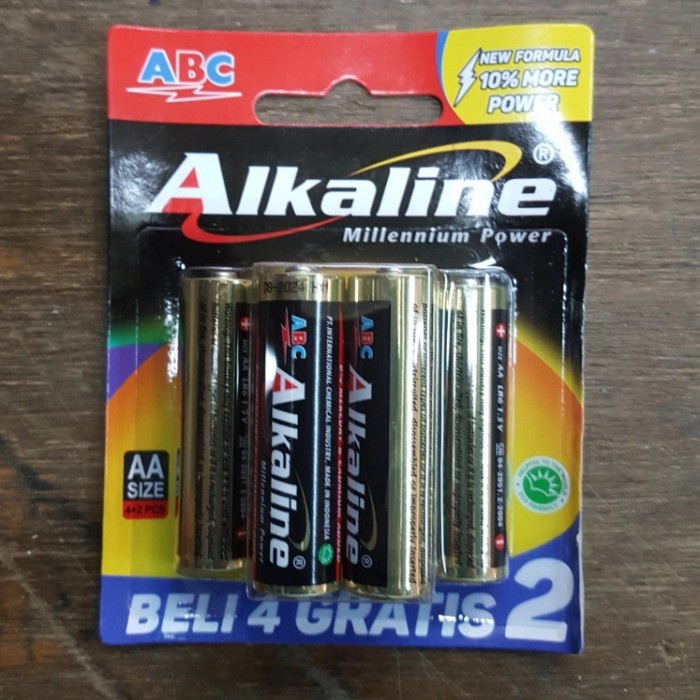 Baterai/Battery/Batere/Batre ABC Alkaline AA isi 6 pcs - NUM