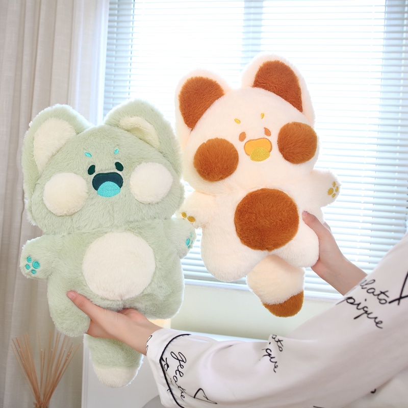 Mainan Boneka Plush Bentuk Kartun Kucing Lucu Untuk Hadiah Ulang Tahun