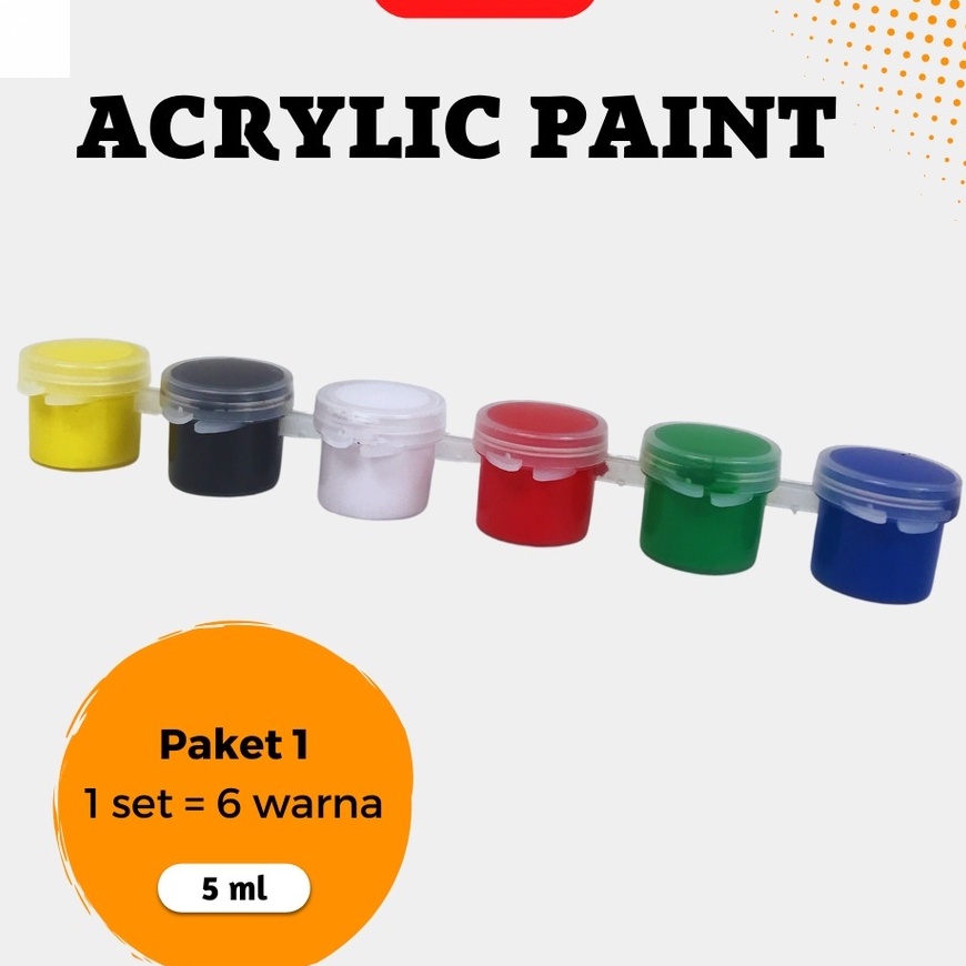 

Acrylic Colour Set 6 Pcs @5ml / Cat Lukis Akrilik Set 6pcs @5ml