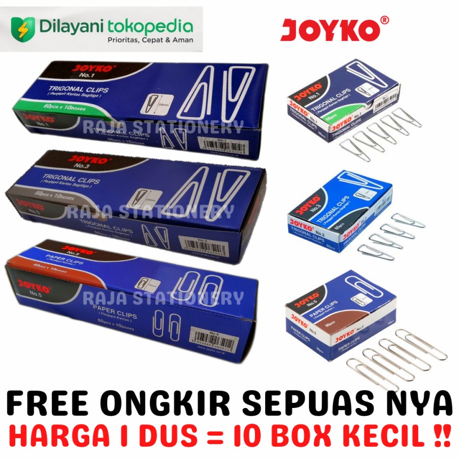 

Joyko Paper Clip Paperclip Trigonal No.3 / Klip Kertas Joyko - TRIGONAL NO.3