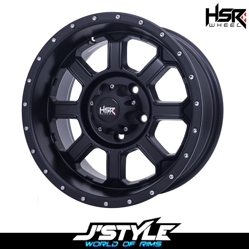 VELG HITAM DOFF HSR KERUAK RING 15 X 7 PCD 5X114,3 ET10