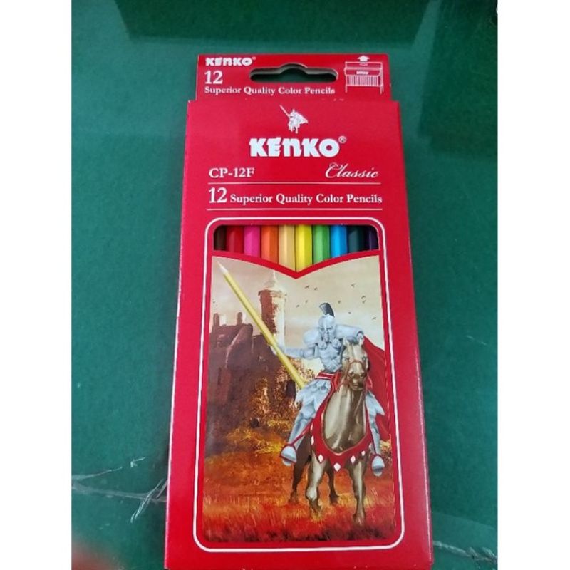 

[PACK 12 SET] PENSIL 12 WARNA PANJANG KENKO CP-12F / PENSIL WARNA PANJANG