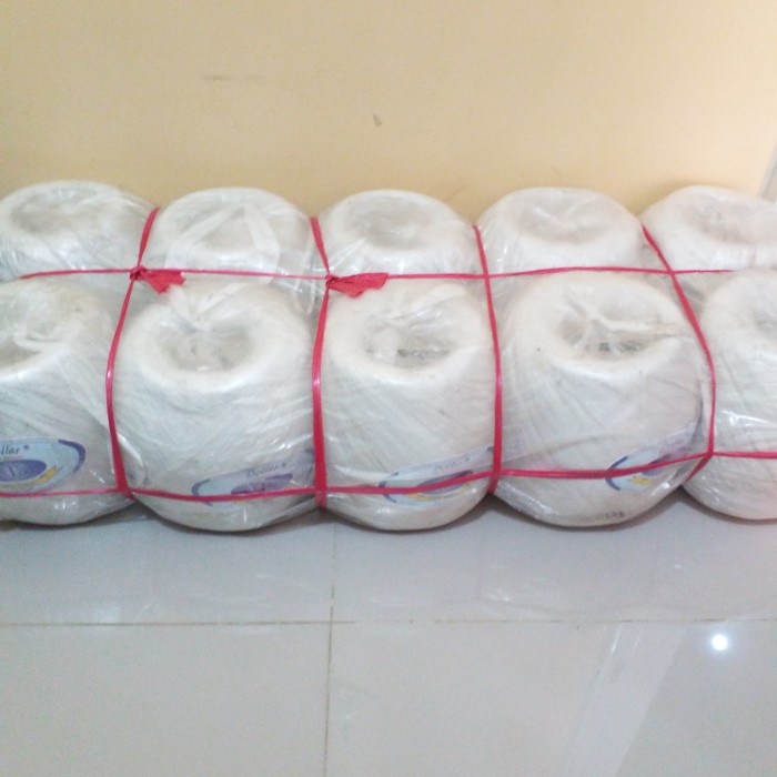 Tali Kawat Tali Rafia Merk Dollar Warna Putih Isi 1Kg