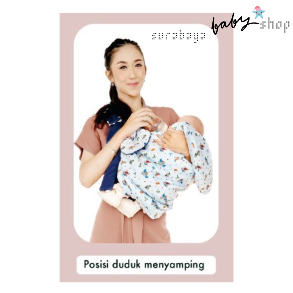 Cintaka Gendongan Bayi Samping Topi Print Cocok u/ Newborn Birdy Series - CBG 3033