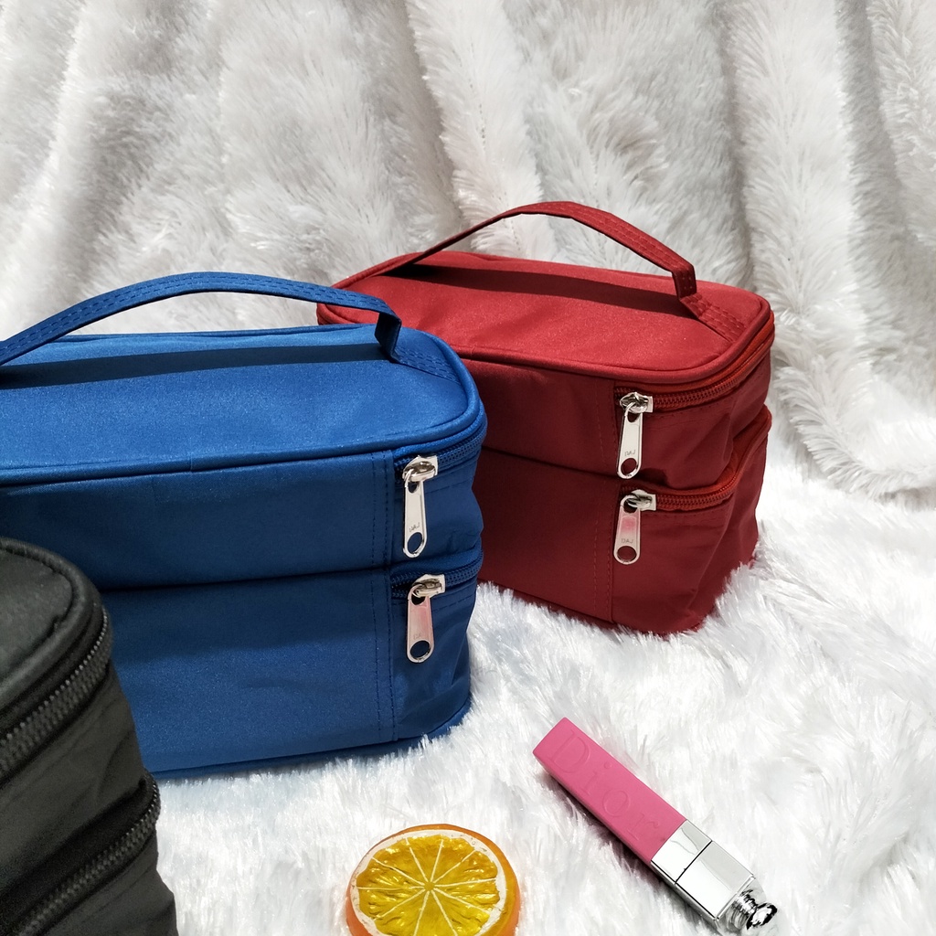 Pouch Make Up Polos Murah Tempat penyimpan Alat Rias Susun Tas Kosmetik Waterproof Tempat Alat Rias