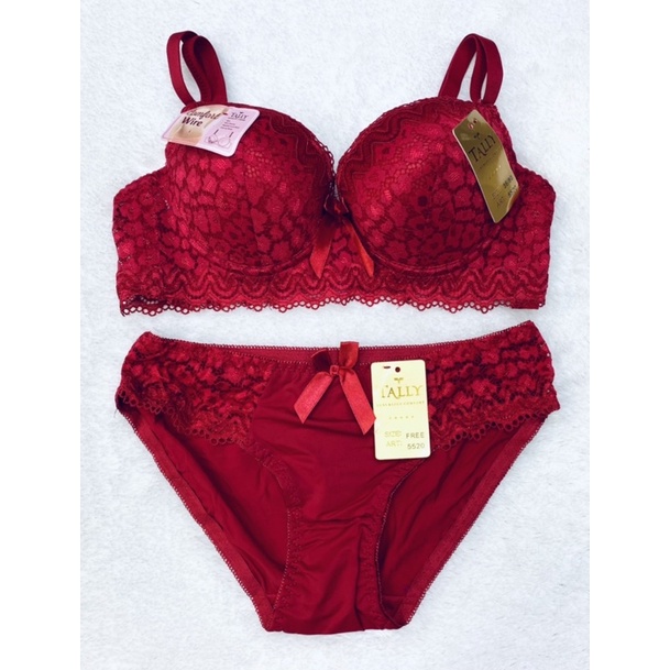 bra set | Bh set + Cd TALLY 5520 model brukat pakai kawat dan busa tipis