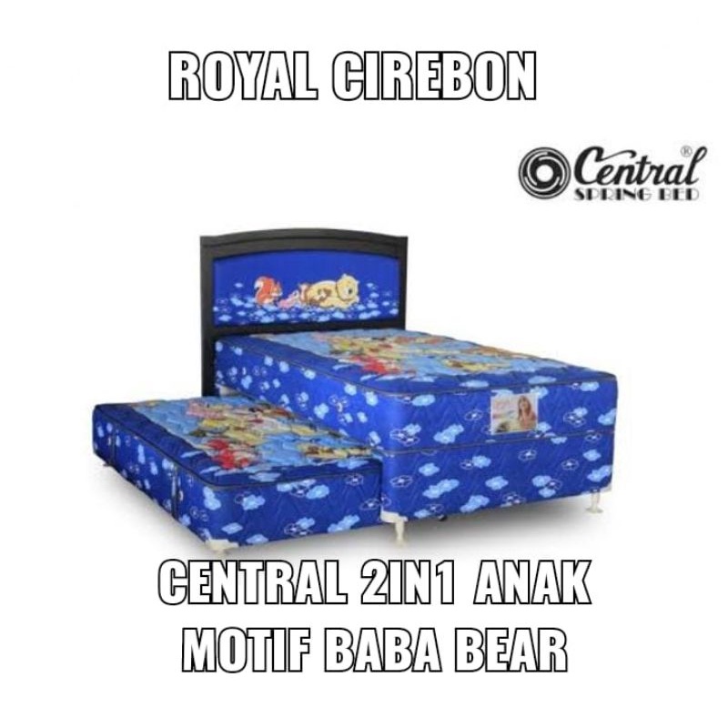 SPRINGBED CENTRAL 2IN1 ANAK(BABA BEAR)120X200 untuk kota cirebon