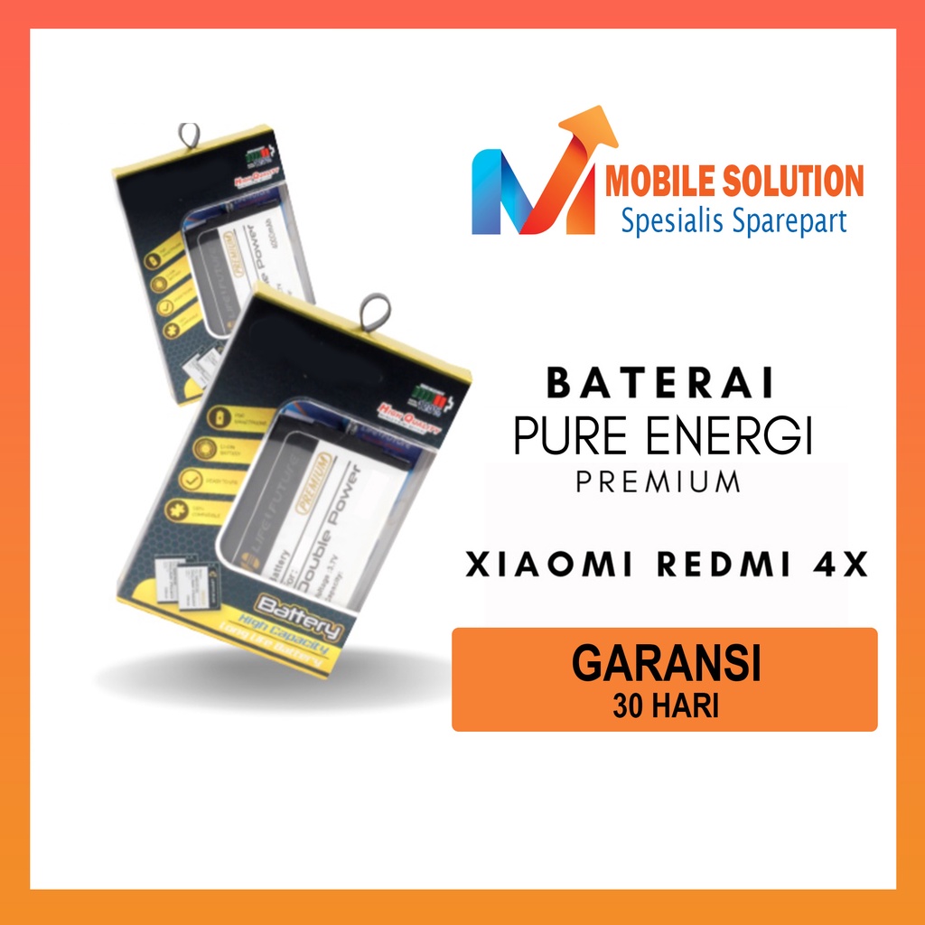 Grosir Baterai Xiaomi Redmi 4X Premium Garansi 1 Bulan + Packing