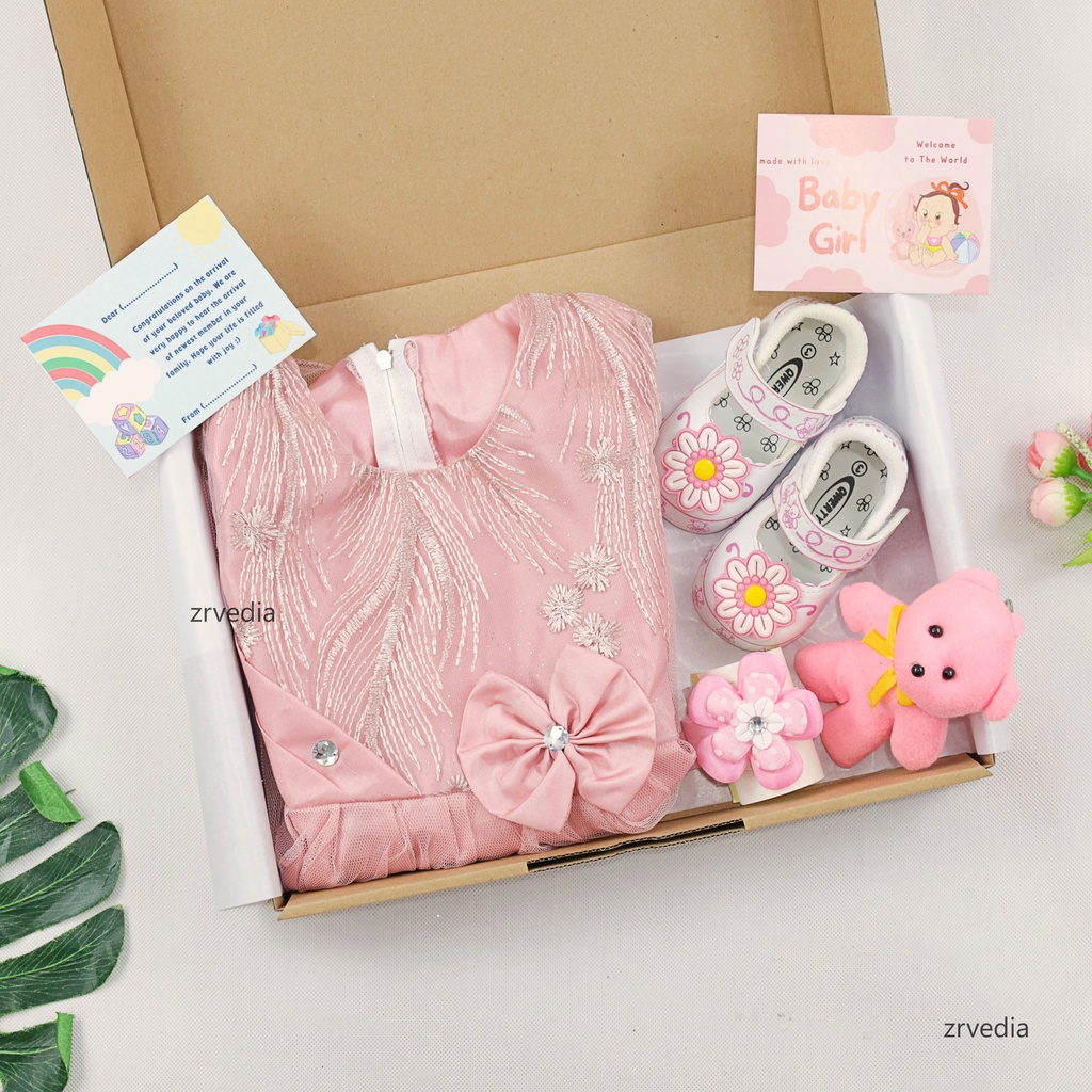 [FANCY] Hampers Baby Girl 0-12 Month / Hadiah Kado Lahiran Perempuan Baby New Born Bulan Gift Dress