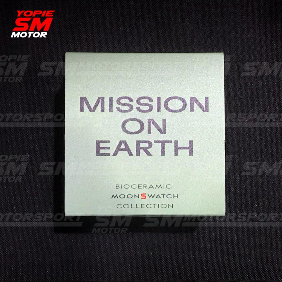 Jam Tangan Swatch x Omega Bioceramic Moonswatch Mission On Earth