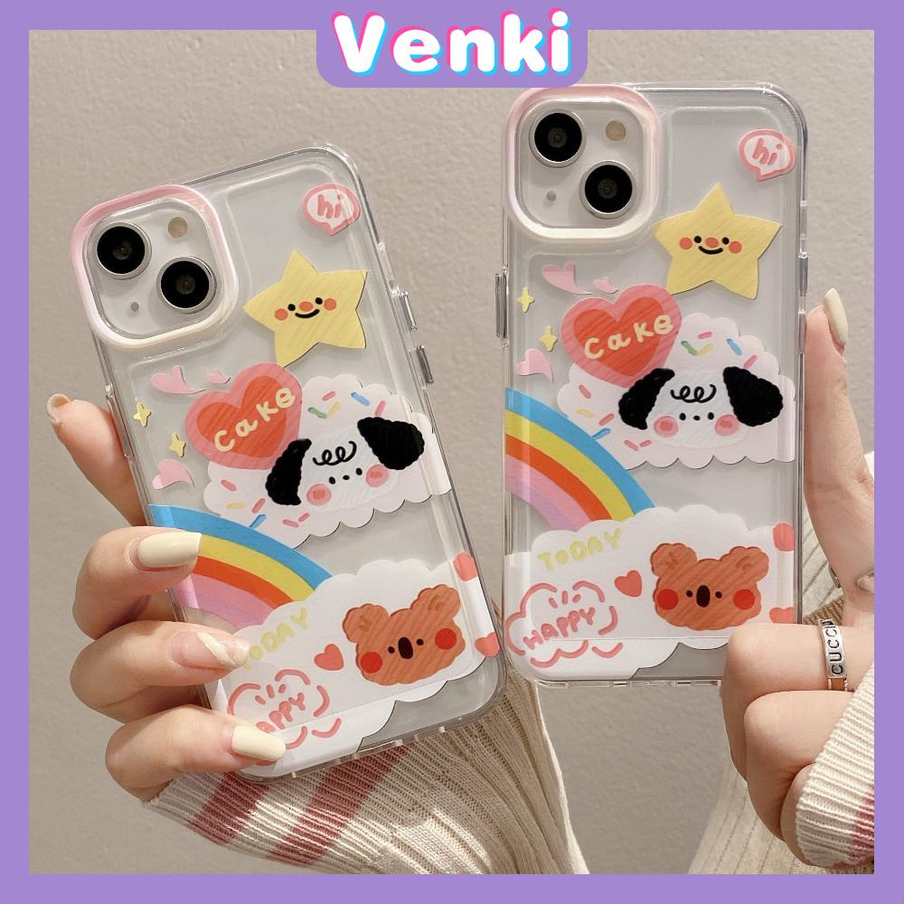 Case For iPhone 14 Pro Max Soft Silicone Big Hole Space Case Cartoon Cute Bear Plating Buttons Camera Protection Shockproof For iPhone 14 13 12 11 Plus Pro Max 6 6s 7 8 Plus X XR XS