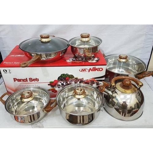 Niko PANCI SET NK 1112ST SERBAGUNA STAINLESSTEEL