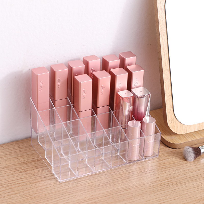 IKILOSHOP Tempat Lipstik Akrilik Organizer Lipstic Holder 24 Grid