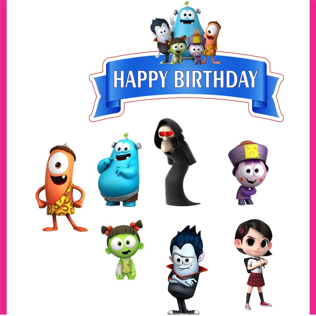 

BIGBAG TOPPER CAKE ULANG TAHUN / HIASAN KUE SPOOKIZ