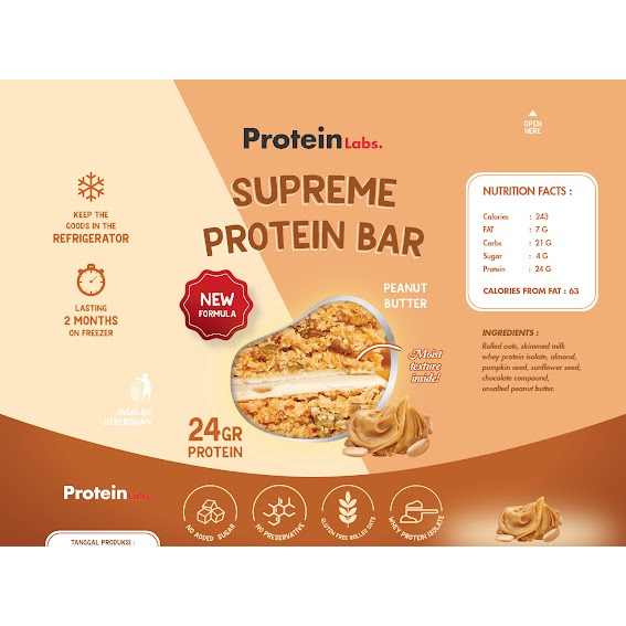 

GFD Protein bar - Peanut Butter Supreme 24g