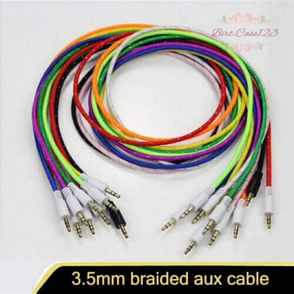 macaron kabel AUX 1 KE 1 - macaron kabel JACK AUDIO 3.5mm  KE Jack audio 3.5mm MODEL TALI SEPATU BC6715