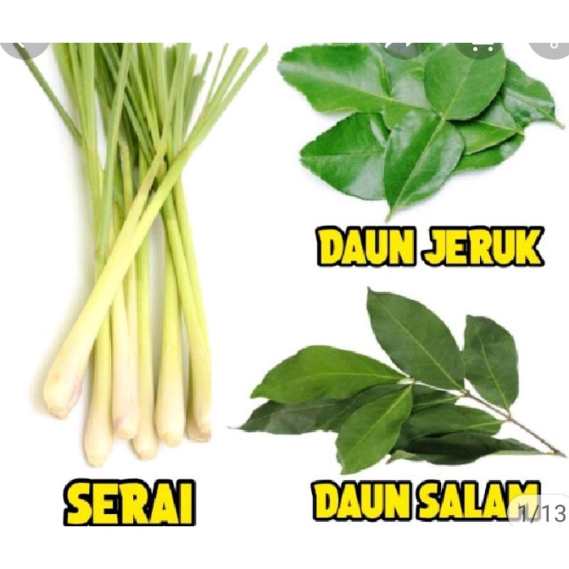 

Daun Jeruk Segar / Sereh /Daun Salam / Daun Pandan Wangi