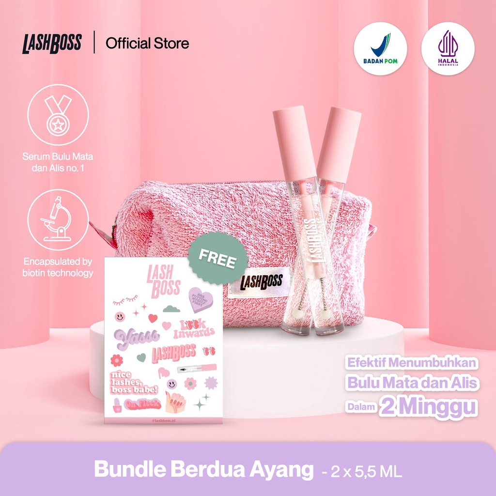 Jual Lashboss Bundle Berdua Ayang Twin Pack Rapunzel Serum For Lash