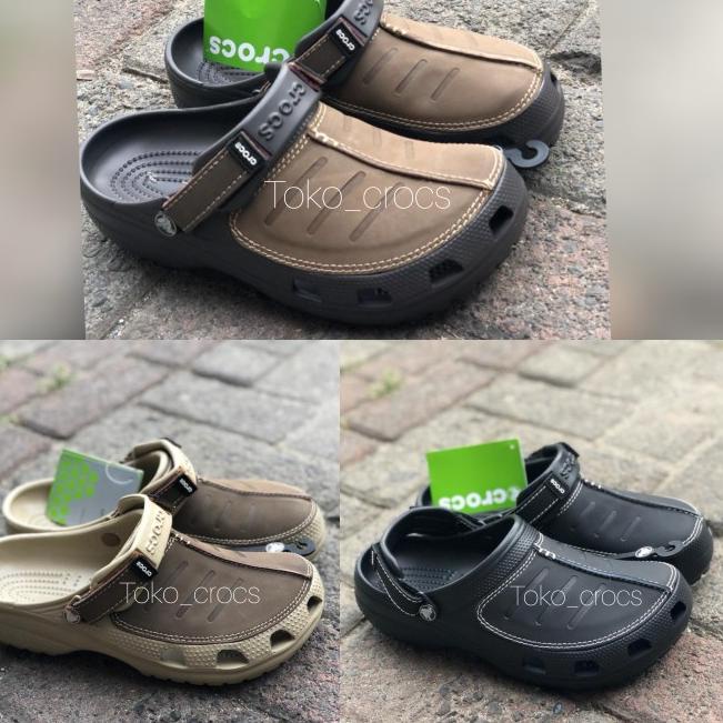 Sandal Pria Crocs Yukon mesa Original/CROCS/CROCS YUKON/SANDAL CROCS - Cokelat, 43