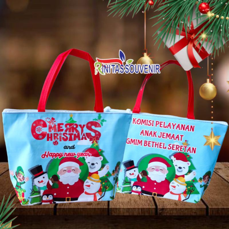 

tas natal trapesium - tas natal resleting