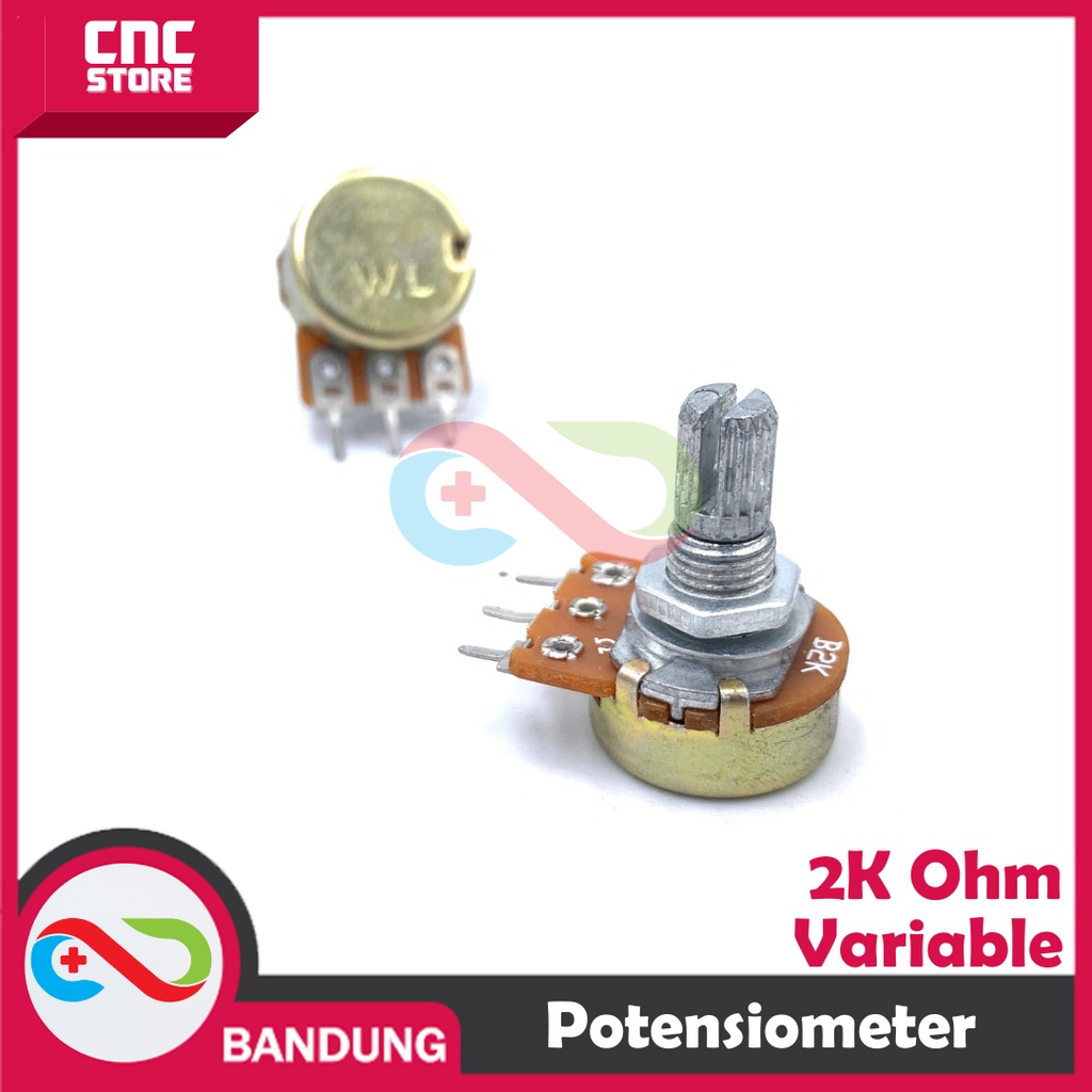 POTENSIO POTENSIOMETER 2K 2KOHM WH148 LINIER TAPER ROTARY