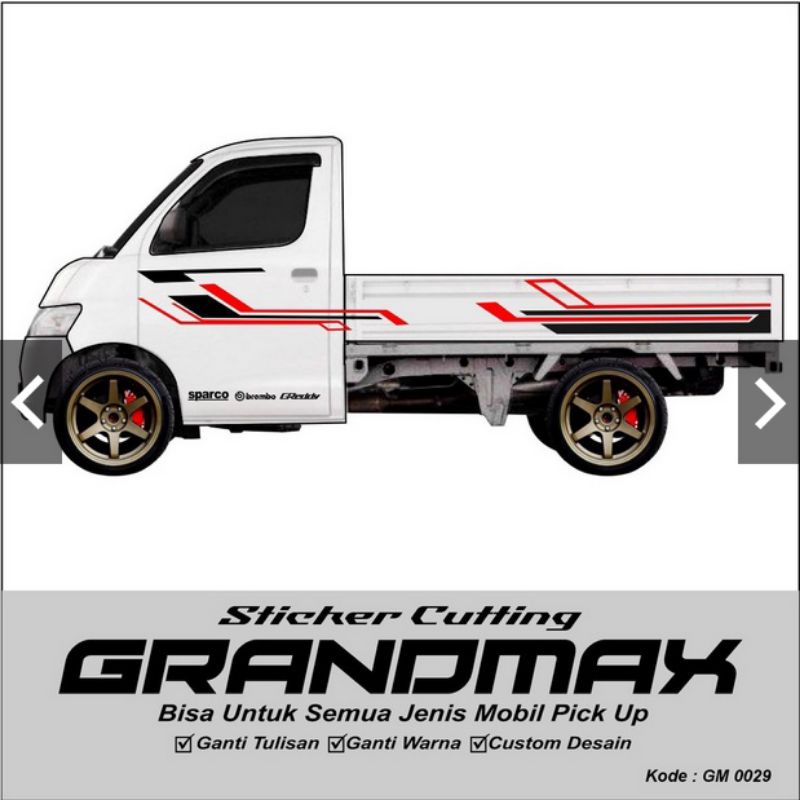 STIKER MOBIL PICK UP GRAN MAX CARRY L300 STICKER CUSTOM STICKER CUTTING
