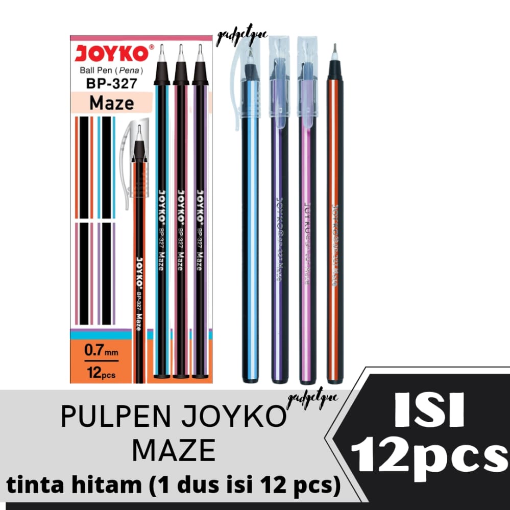 Jual Pulpen Joyko Bp Maze Non Gel Hitam Pulpen Pack Bolpen