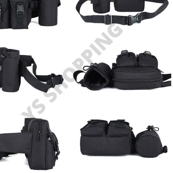 TAS PINGGang BOTOL MINUM - Hitam