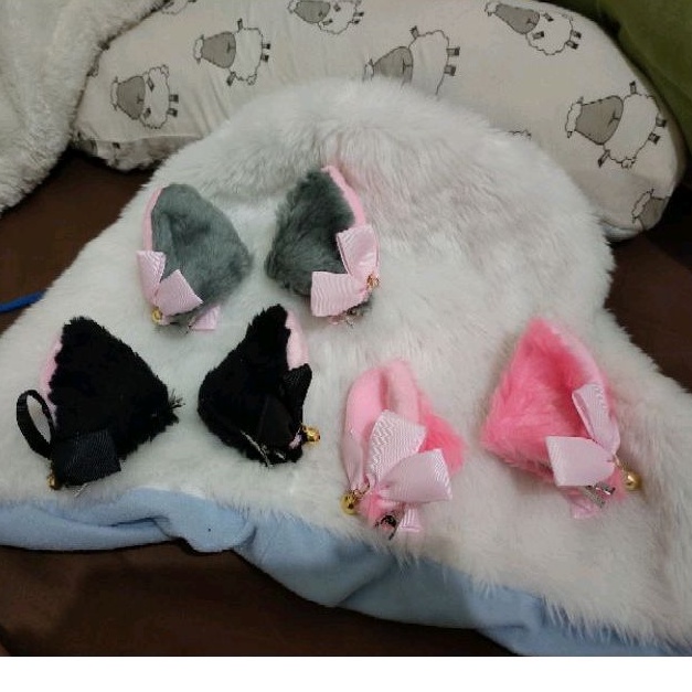 jepit rambut neko lonceng / jepit kucing