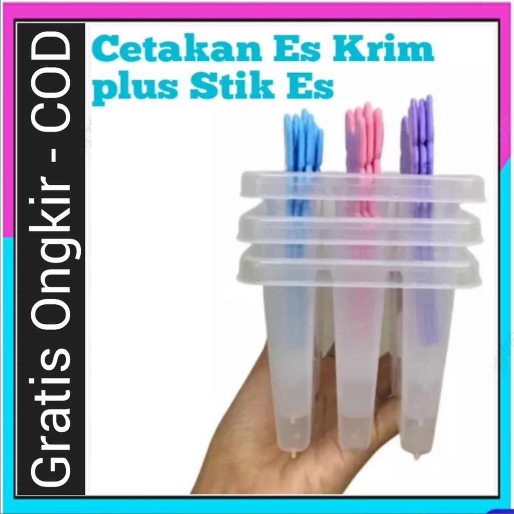 Cetakan Es Lilin Stik / Cetakan Jelly / Es Cream Mambo / Es Krim Lolly