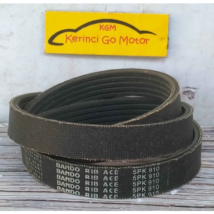 BANDO VAN BELT 5PK 910 RIB BELT TALI KIPAS 5PK-910 FAN BELT ALUR