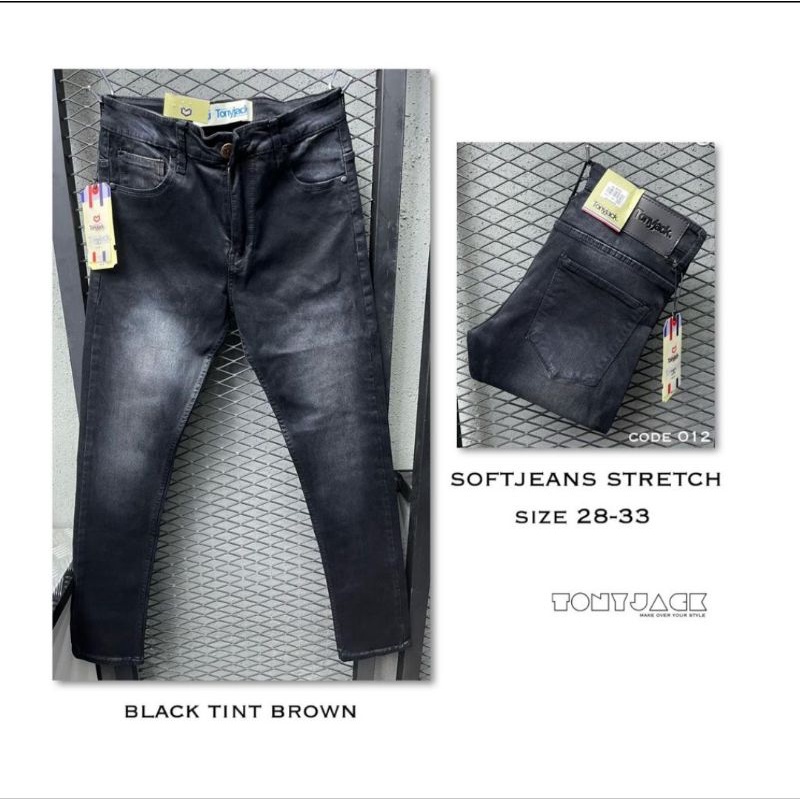 Celana Jeans Pria Original TONY JACK Soft Jeans Panjang Slimfit casual