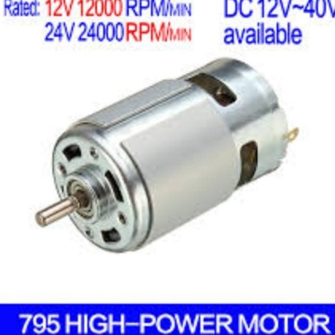 Dinamo 795 Rs795 DC Motor Shaft 5mm 12V-24V 8000-20000Rpm high torque