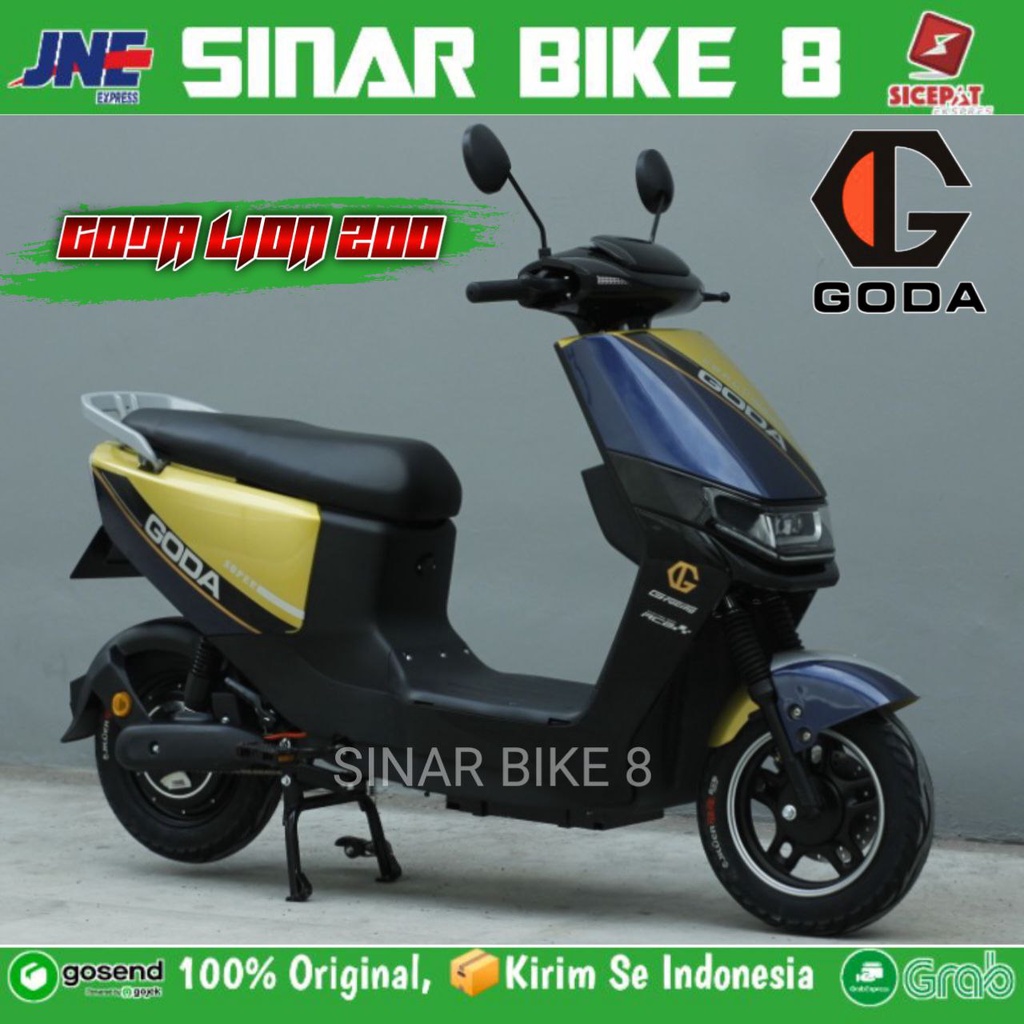 Sepeda Motor Listrik GODA LION 200 Electric Bike 800 Watt