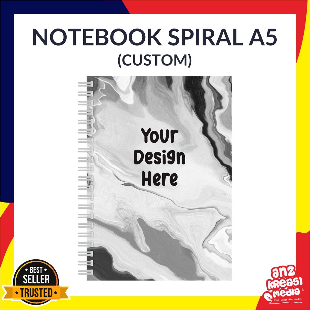 NOTEBOOK SPIRAL A5 CUSTOM - BUKU NOTES - SOUVENIR SEMINAR HADIAH CUSTOM