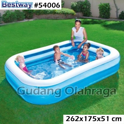 BESTWAY 54006 KOLAM RENANG KARET ANAK JUMBO / KELUARGA BESAR 262 CM / BESTWAY 54006 KOLAM RENANG