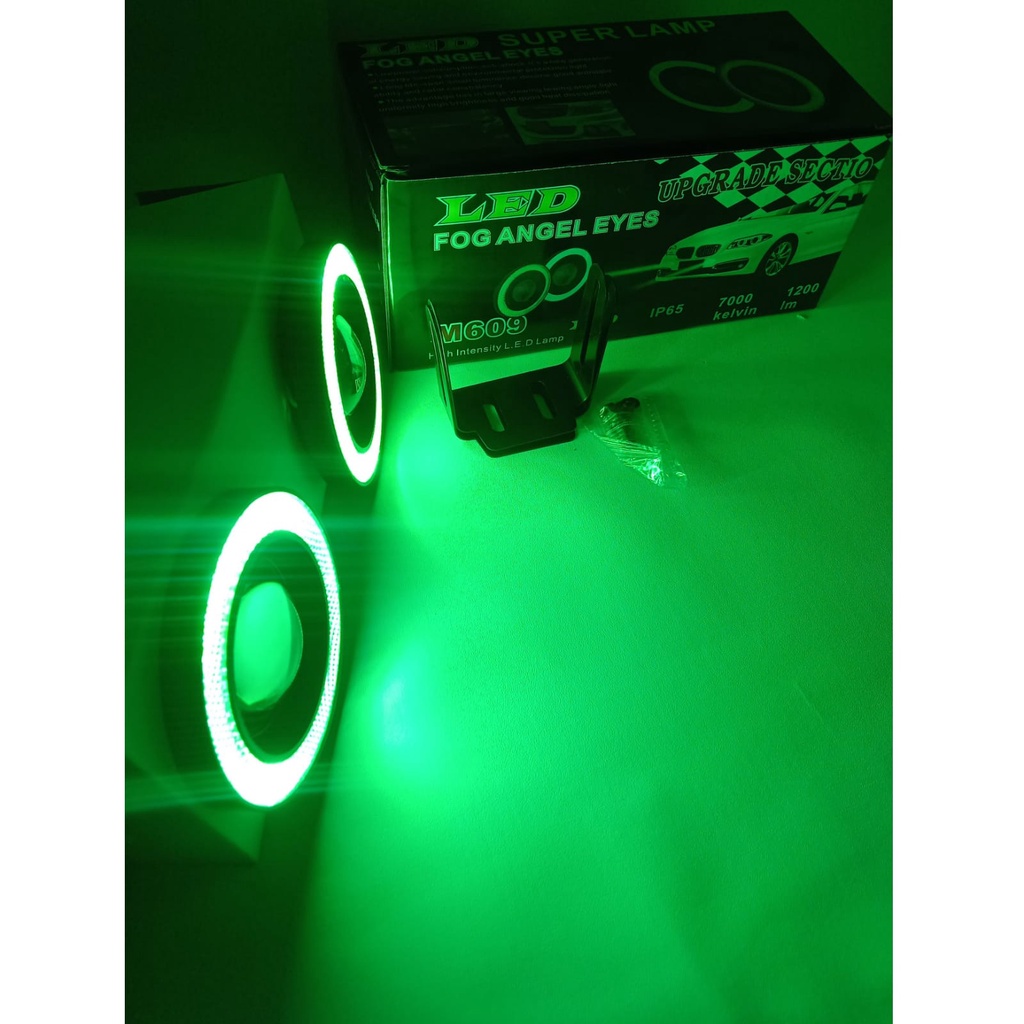 LED foglamp angel eyes 89mm