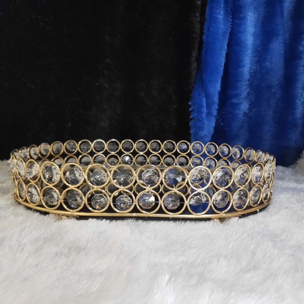 Nampan Kristal / Nampan Kaca / Talenan Seserahan Pernikahan