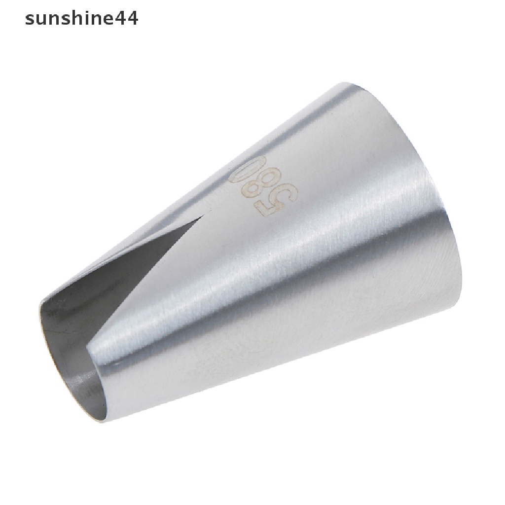 Sunshine 1PC Spuit Piping Icing Bentuk Bunga Bahan Stainless Steel Untuk Dekorasi Kue