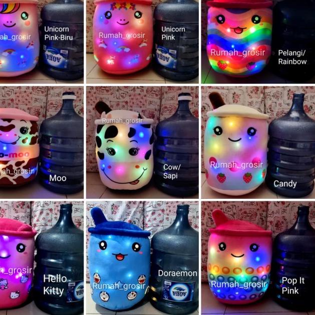 Boneka Boba LED Bubble Galaxy Rainbow Pop It Valentine Ukuran Jumbo - RAINBOW LED, JUMBO