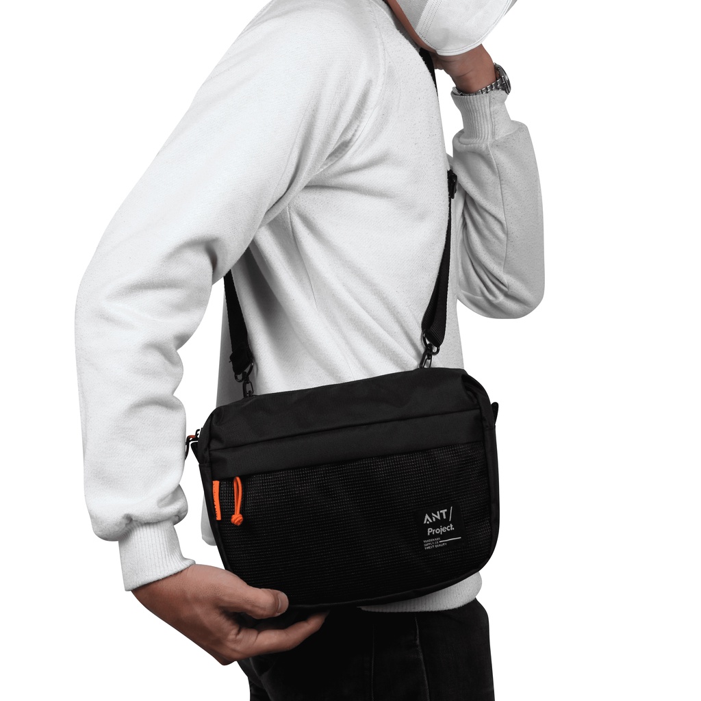 ANT PROJECT - Sling Bag STERLING Black - Tas Sacoche