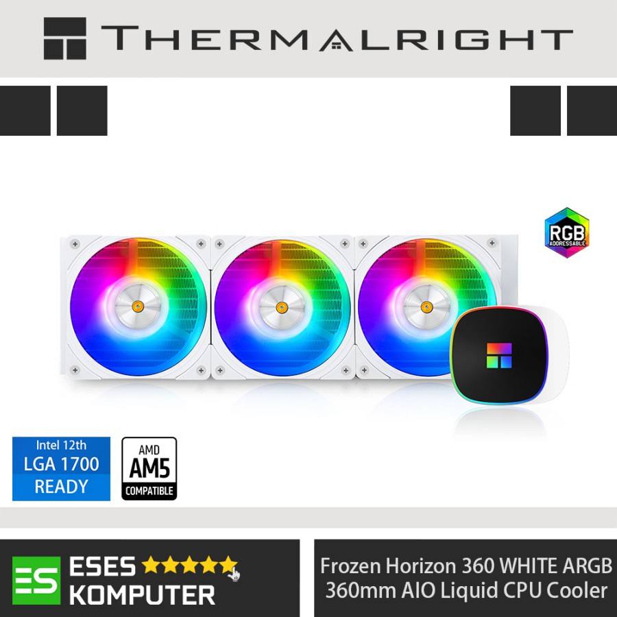 THERMALRIGHT Frozen Horizon 360 WHITE ARGB AIO 360mm CPU Liquid Cooler